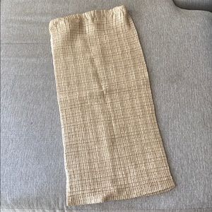 Gold textured skirt